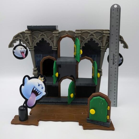 World of Nintendo Super Mario Deluxe Boo Mansion Playset 2020 JAKKS Pacific - Picture 3 of 7